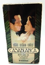 Casablanca VHS United Artist B&amp;W Humphrey Bogart Ingrid Bergman Tested - £3.00 GBP