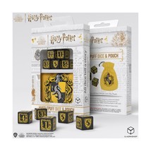 Q-Workshop Harry Potter Hufflepuff D6 Dice &amp; Pouch Set - £22.96 GBP