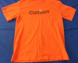 DISCONTINUED CARHARTT BRIGHT ORANGE HARD AT WORK SINCE 1889 T SHIRT SMALL - £16.86 GBP