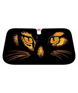 Car window Sun Shade with yellow, orange or green cat eyes, made to order - €21,60 EUR