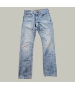 Levis Mens 511 Skinny Jeans 30x30 Distressed with Knee Rip  - $15.57