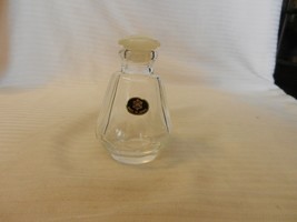 Small Plum Shaped Clear Glass Bottle from Japan 4&quot; Tall - £19.55 GBP