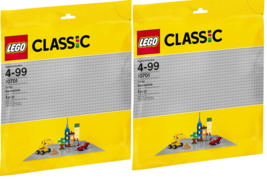 Lego ® - 10701 Classic Gray 48 X 48 Baseplates Brand New **2 PACK** - £23.12 GBP