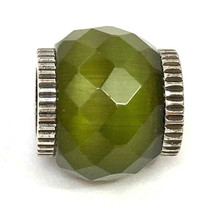 Authentic Brighton Faceted Glass Bead, J9242K, Green, New - $11.88