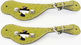 Horse Western Riding Cowboy Boots Leather Spur Straps Tack  7473 - $26.72