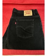 Y2K Levis 550 Black USA Made Women 22 Short Relaxed High Waisted Mom Jeans - £31.11 GBP