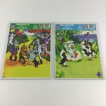 Puzzle 2 Pack Ugly Duckling Wizard Of Oz Toddler 12 Piece Vintage 2003 C... - $19.75