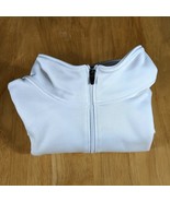 Boys Blank White Sweatshirt 1/4 Zip Kids Size Small - $15.84
