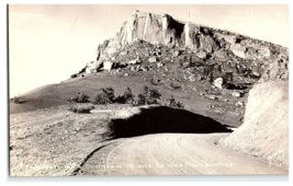 RPPC Sanborn Postcard Y-1164. Steamboat Rock in Big Horn Mountain, Wyoming - £33.86 GBP