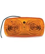 Uriah Products UL903000 4&quot; x 2&quot; x 1-1/8&quot; Double-Bullseye Amber LED Clear... - $473.02 MXN