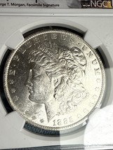 1885 O MORGAN SILVER DOLLAR. NGC BRILLIANT UNCIRCULATED. SPECIAL LABEL. ... - $1,583.09 MXN
