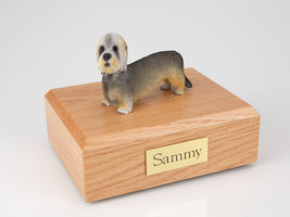 Dandie Dinmont Terrier Pet Funeral Cremation Urn Avail in 3 Dif Colors &amp; 4 Sizes - £133.67 GBP+