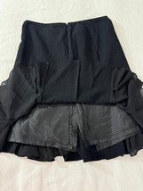 Tape Measure TZMU0654 Women's Rear Zip Black Godet Skirt Size 6 image 13