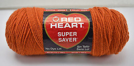 Red Heart Super Saver Worsted Medium Weight Yarn - 1 Skein Color Carrot ... - £6.23 GBP