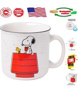 Colorful 20oz Snoopy &amp; Woodstock Ceramic Mug - Perfect for Peanuts Lovers - $473.33 MXN