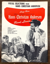HANS CHRISTIAN ANDERSEN Vintage SONG BOOK Sheet Music MOVIE Musical DANN... - $14.84