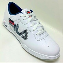 Men’s Fila Original Fitness Graphic White | Navy Sneakers - £78.33 GBP