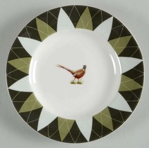 Spode Glen Lodge Argyle Pheasant 2pc Bread Butter Plate 6.5&quot; Made Eng Brand New - £29.26 GBP