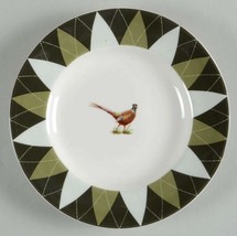 SPODE GLEN LODGE ARGYLE PHEASANT 2pc BREAD BUTTER PLATE 6.5&quot; MADE ENG BR... - $36.61