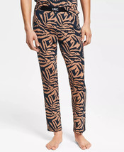 International Concepts Men&#39;s Classic-Fit Tiger-Print Pajama Pants Brown/... - £17.19 GBP