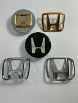 Lot of 5 Honda H Plastic Car Silver Gold Black Emblems - £27.09 GBP