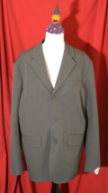 Guess Jeans Authentic MENS GRAY PINSTRIPE SPORT COAT BLAZER JACKET XL - €15,34 EUR