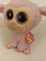 Ty Beanie Boos Orchid The Pink Lamb 6&quot; Tall Mint With All Purple Exclusi... - $39.99
