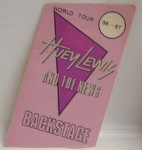 HUEY LEWIS - ORIGINAL VINTAGE CONCERT TOUR CLOTH BACKSTAGE PASS  *LAST ONE* - £7.94 GBP