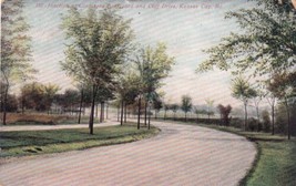 Junction Gladstone Boulevard Cliff Drive Kansas City Missouri MO Postcard B31 - £2.36 GBP