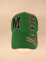 Mexico Strapback Green Hat 3D M Embroidery Mexico Baseball Acrylic Cap NEW - £7.28 GBP