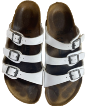 Birkenstock Florida White 3 Strap Sandals Size 41 W10 M8 - £58.33 GBP