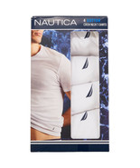 NAUTICA MENS 4 PACK COTTON WHITE CREW-NECK S M L XL XXL T-SHIRTS UNDERSH... - $40.31 CAD+