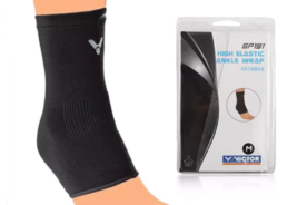 Victor Ankle Sleeve Badminton Sportswear Accessory Support 1pc Black NWT... - $491.48 MXN