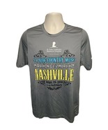2014 St Jude Country Music Nashville Marathon &amp; Half Mens Medium Gray Je... - $371.19 MXN