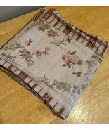 Vtg Ralph Lauren Rose Floral Valance Cotton ROSE PINK Bluebells striped ... - $35.19 CAD