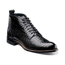 Men Stacy Adams Madison Boot High Top Anaconda Print Leather 00057-001 Black image 4