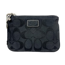 Coach wallet Signature C black Wristlet coin purse canvas - £23.74 GBP