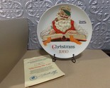 Christmas 1980 &quot;Checking His List&quot; Norman Rockwell Plate  - $17.99