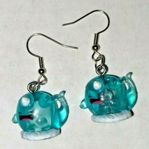 Cartoon Excited Whale Charm Earrings Vending Charm Costume Jewelry C15 - £7.82 GBP