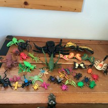 Large Lot of Rubbery Plastic Butterfly Scorpion Grasshopper Spider Insects – - £10.51 GBP