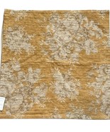 Pottery Barn Zenia Floral Quilted Pillow Cover Gold 22&quot; Cotton Handquilt... - €46,95 EUR
