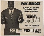 The World’s Funniest Tv Special Print Ad Vintage James Brown  TPA1 - $5.93