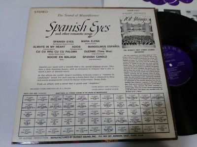 101 Strings Spanish Eyes And Other Romantic Songs USA VG/VG LP Vinyle vinile 12 Item image 3