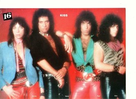 Eric Carr Kiss teen magazine pinup clipping 1980&#39;s 16 magazine red leather pants - £2.76 GBP