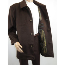 Men's Pea Top Coat Veronesi Wool Cashmere ARNO Brown 46 Regular image 6