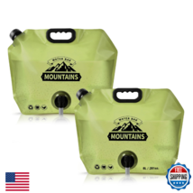 Collapsible 8L 2.1 Gal Water Storage Bag BPA-Free Portable Folding Jug w... - $48.10