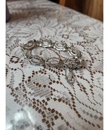Monet Silver Tone Link Bracelet 7-inch Safety Chain, Vintage Jewelry - $32.60 CAD