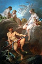 Giclee Venus and Volcano by Boucher painting  art printed on canvas - £7.55 GBP+