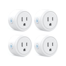 Ghome Smart Mini Plug Compatible With Google Home And Alexa, Wifi Outlet, White. - £32.41 GBP