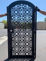 Italian Design Metal Gate, Modern Metal Gate, Custom Size Art Pedestrian_36x60 - £1,038.36 GBP